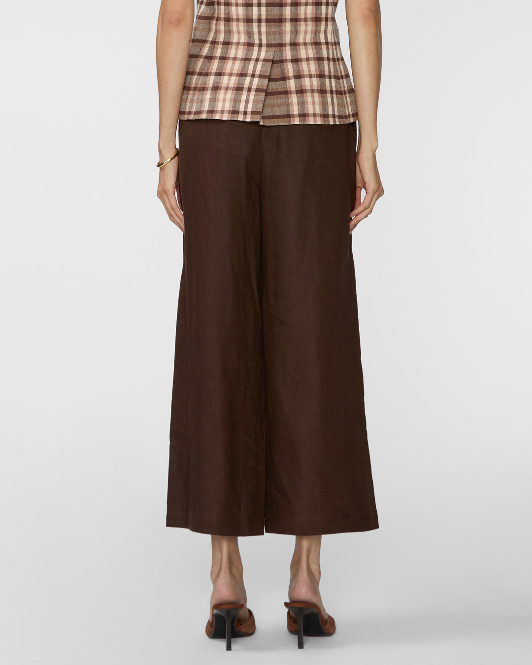 STAUD Mateo Linen Cropped Pant