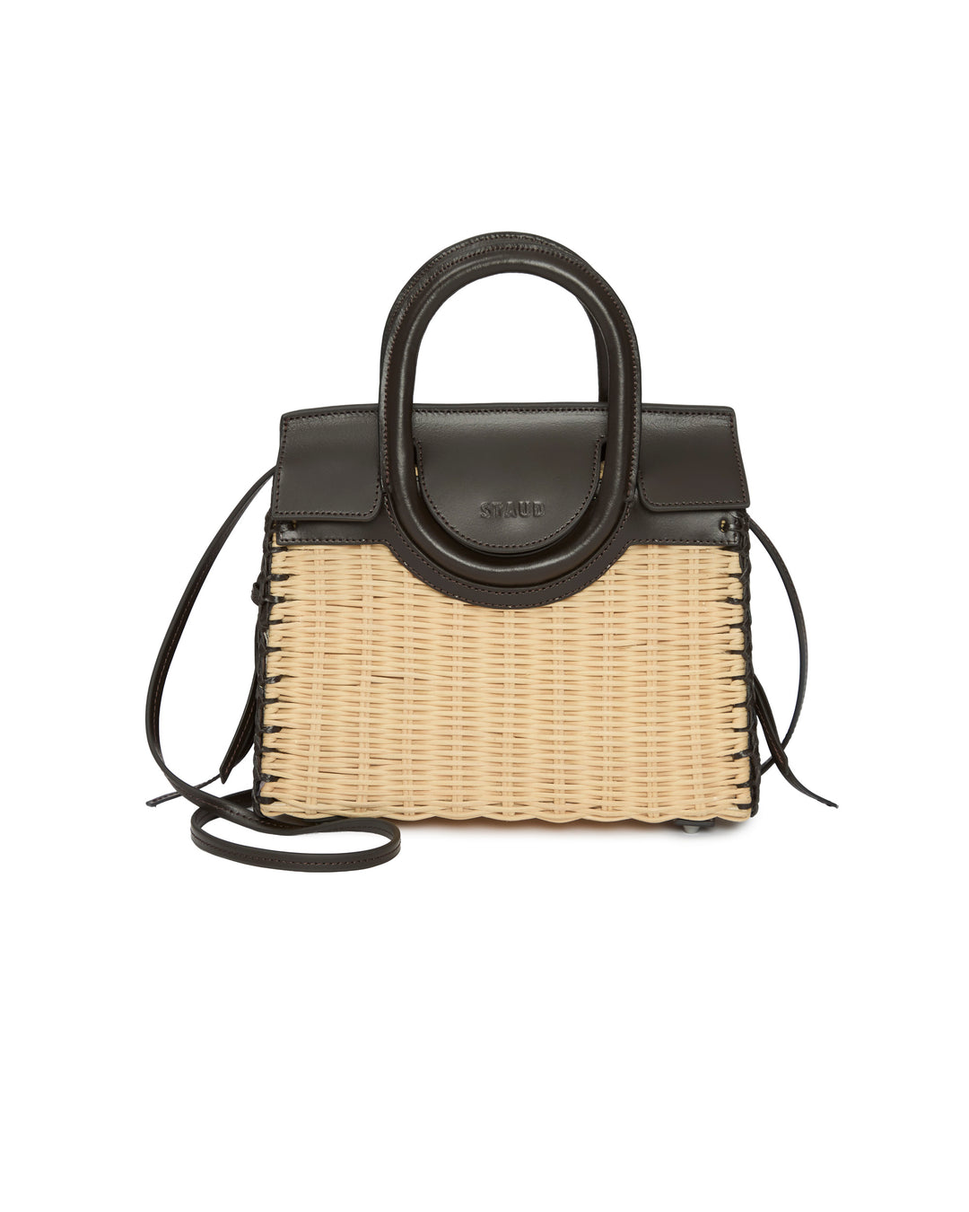 STAUD Maude Mini Wicker Carryall