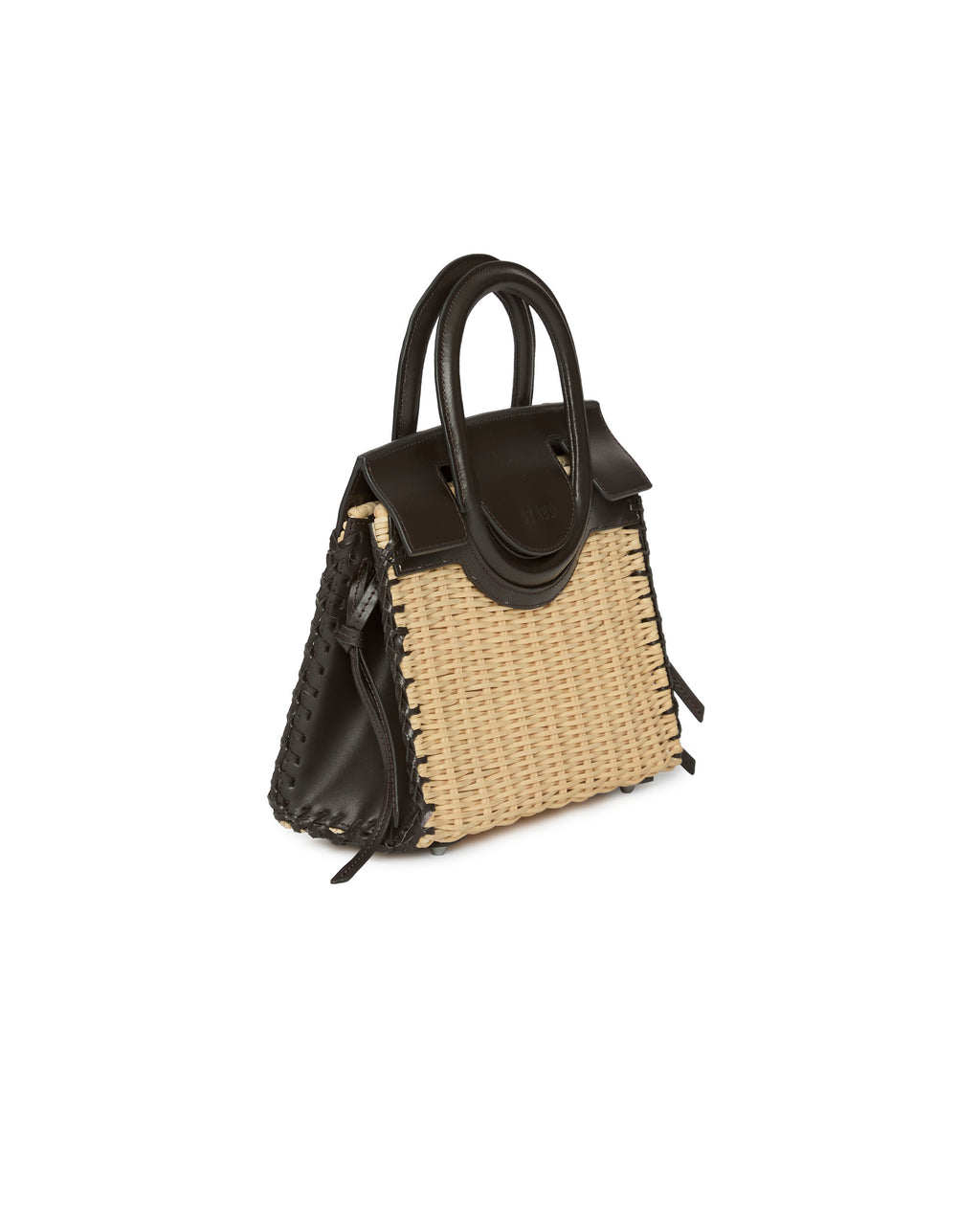 STAUD Maude Mini Wicker Carryall