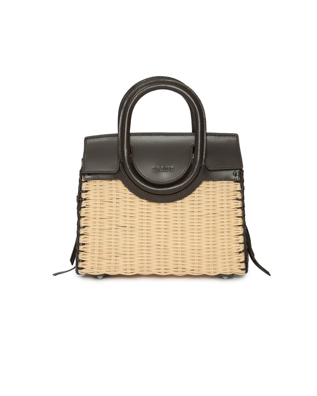 STAUD Maude Mini Wicker Carryall
