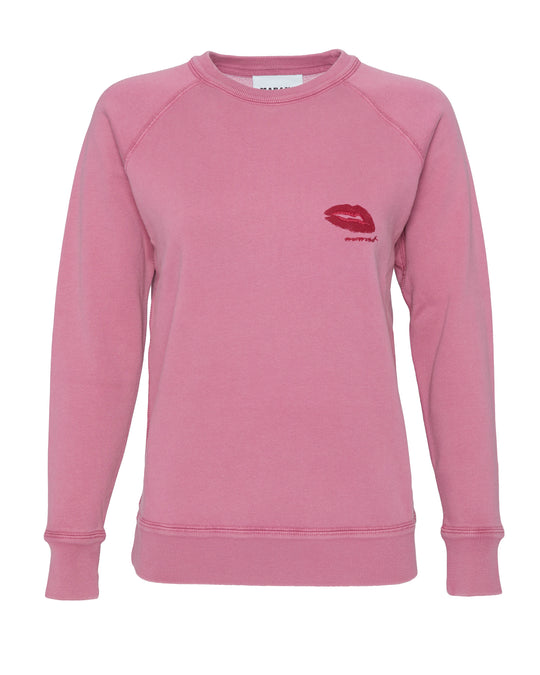 ISABEL MARANT ETOILE Millyny Bisou Sweatshirt in Wild Rose