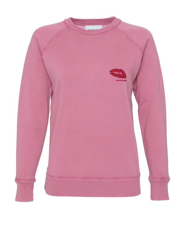 ISABEL MARANT ETOILE Millyny Bisou Sweatshirt in Wild Rose