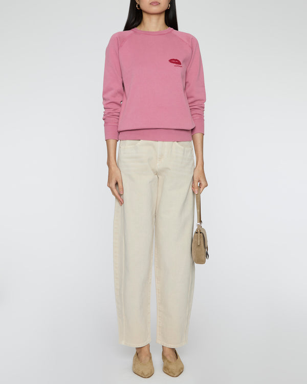ISABEL MARANT ETOILE Millyny Bisou Sweatshirt in Wild Rose
