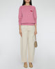 ISABEL MARANT ETOILE Millyny Bisou Sweatshirt in Wild Rose