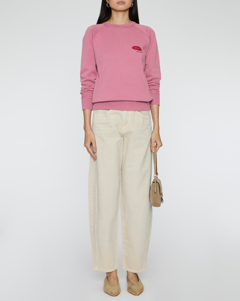 ISABEL MARANT ETOILE Millyny Bisou Sweatshirt in Wild Rose
