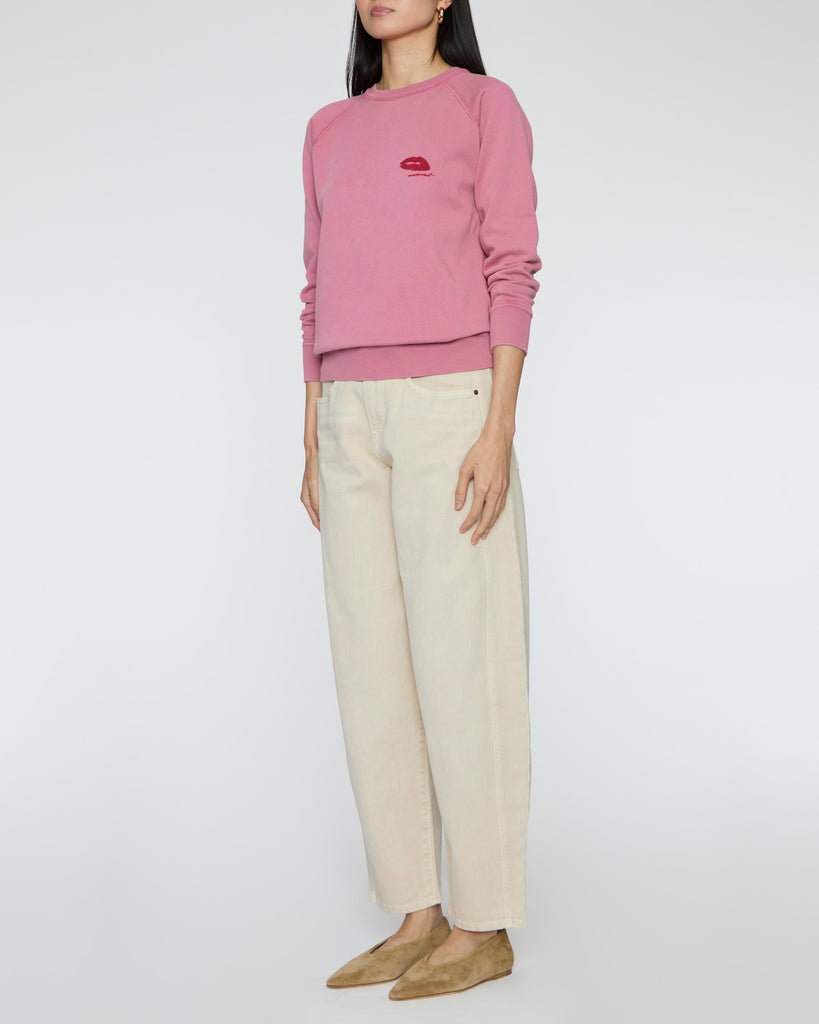 ISABEL MARANT ETOILE Millyny Bisou Sweatshirt in Wild Rose