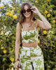 Lois Top in Green Goddess Poplin