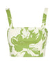 Lois Top in Green Goddess Poplin