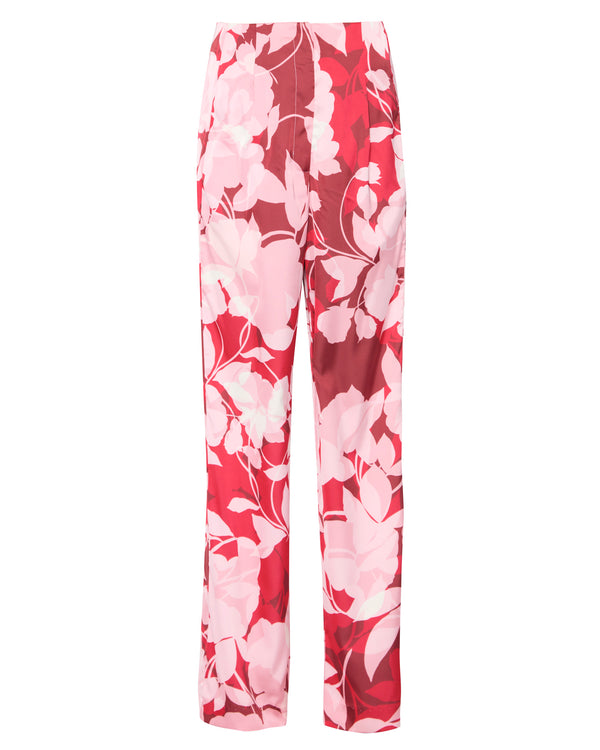 MISA Rita Pants in Flora Rosada Satin