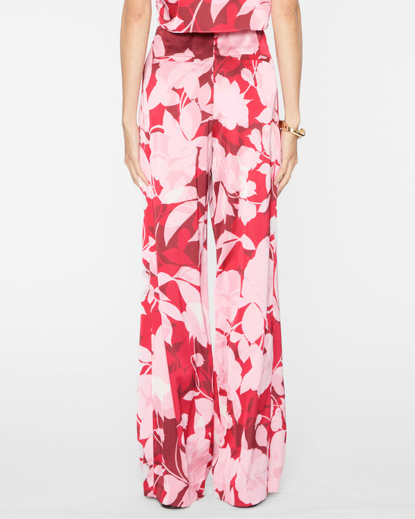 MISA Rita Pants in Flora Rosada Satin