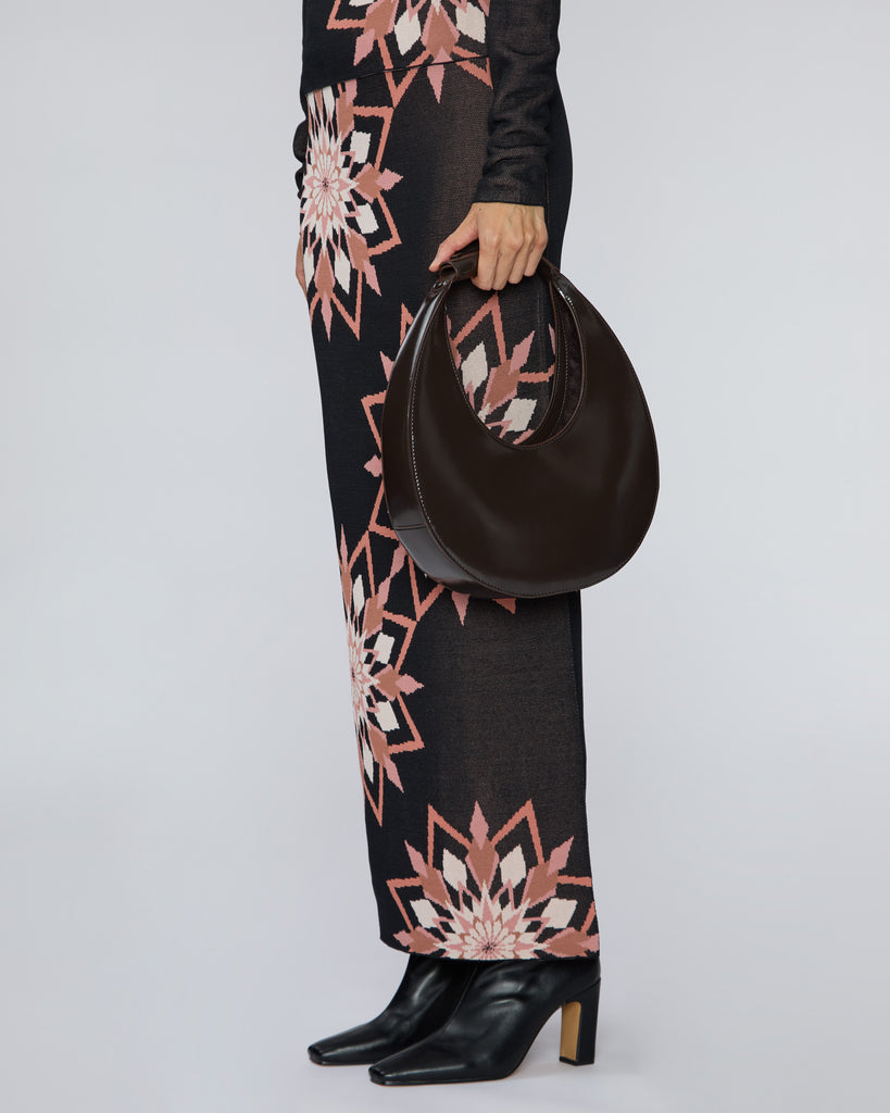 STAUD Moon Tote Bag in Espresso