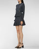 Self Portrait Navy Textured Knit Mini Dress