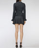 Self Portrait Navy Textured Knit Mini Dress