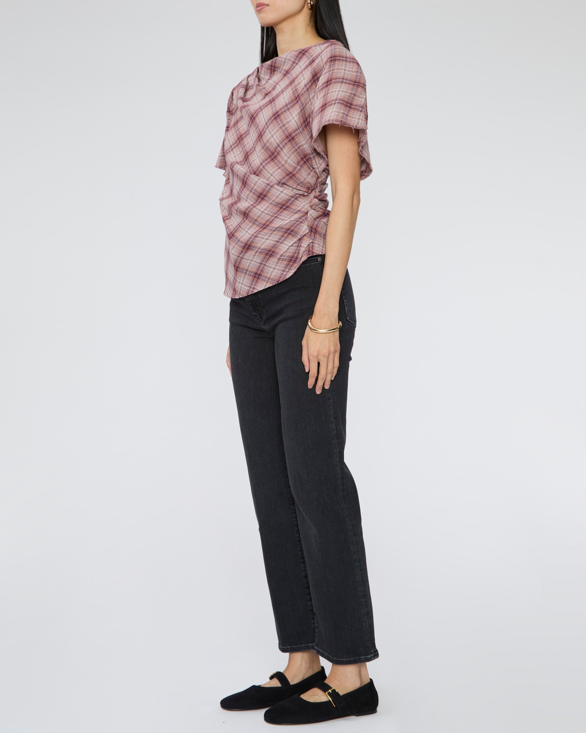 ISABEL MARANT ETOILE Neyela Top in Rosewood– Capsule Shop