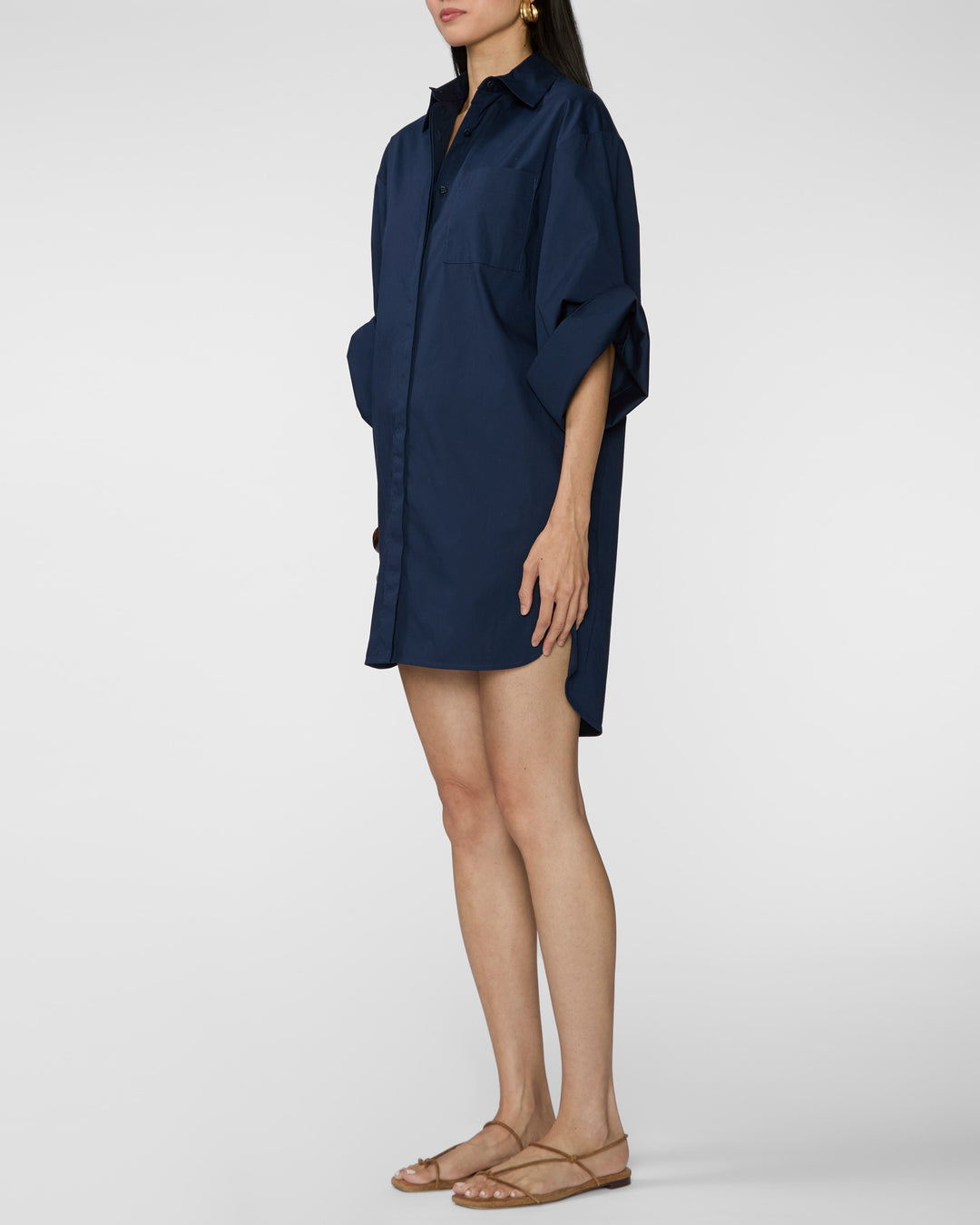 STAUD Nico Dress in Navy