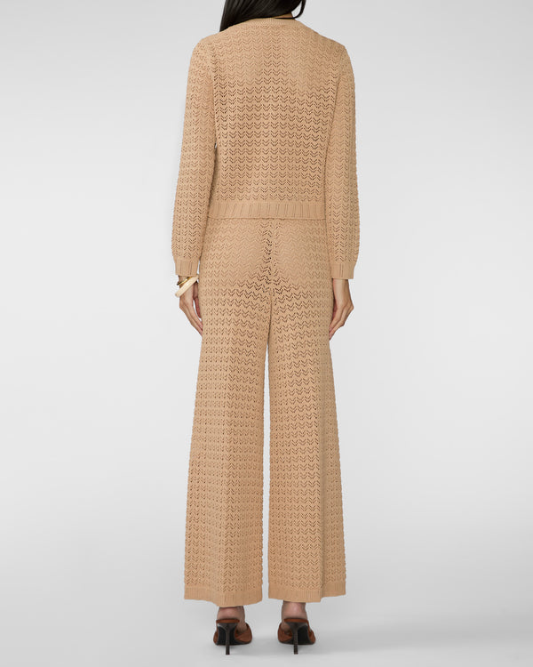 L'AGENCE Orla Pointelle Knit Cardigan