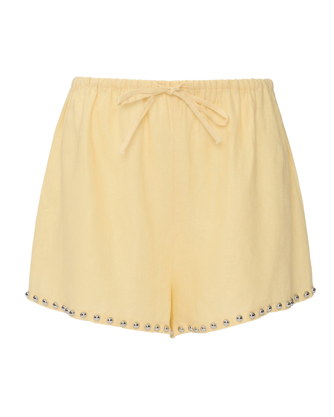 STAUD Paddle Linen Short in Butter Studs