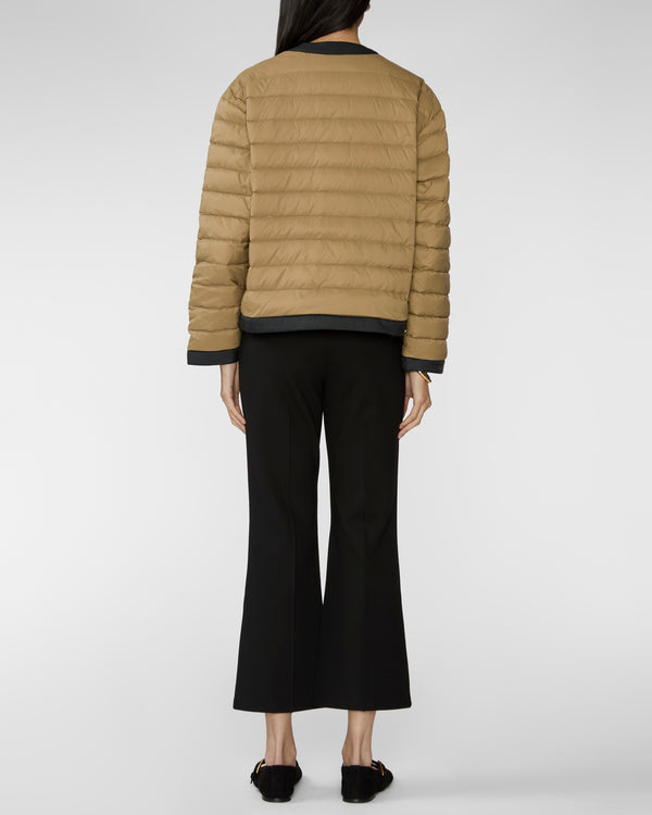 Veronica Beard Pearson Down Dickey Jacket Desert Taupe