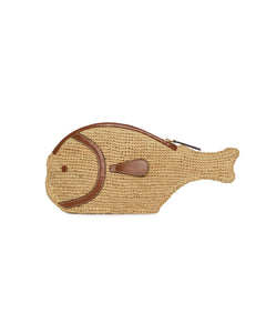 Pesce Raffia Clutch