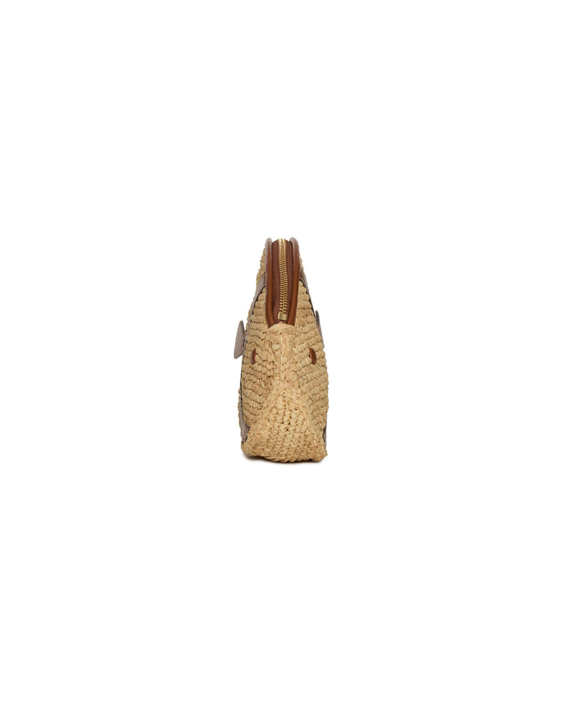 STAUD Pesce Raffia Clutch
