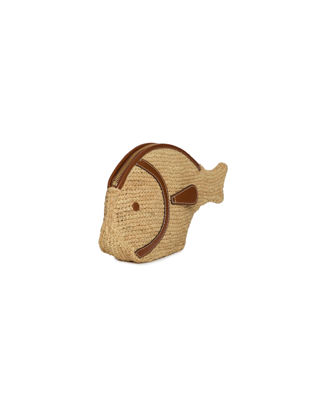 STAUD Pesce Raffia Clutch