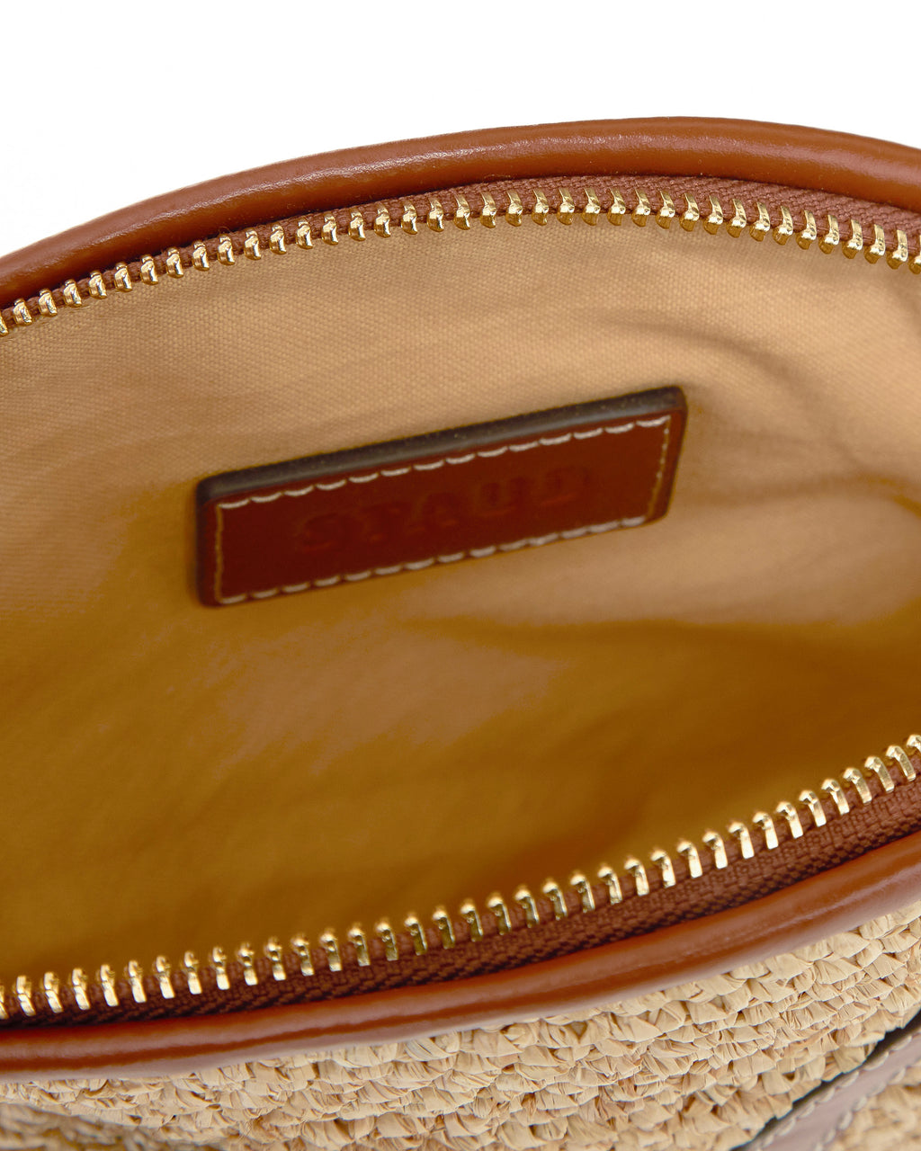 STAUD Pesce Raffia Clutch