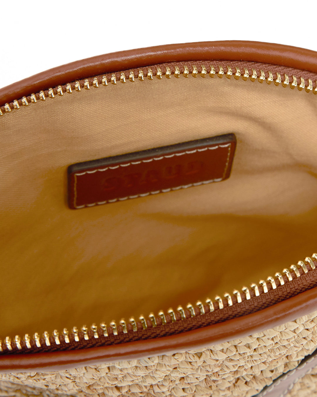 STAUD Pesce Raffia Clutch