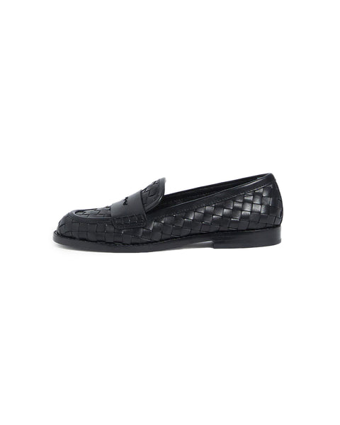 Rachel Woven Leather Loafer