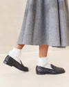 Rachel Woven Leather Loafer