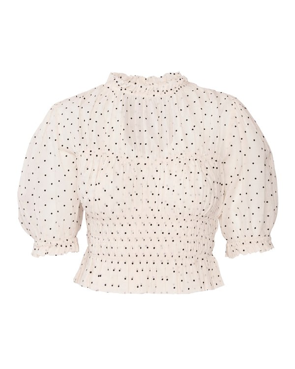 Ulla Johnson Rae Short Sleeve Cotton Top