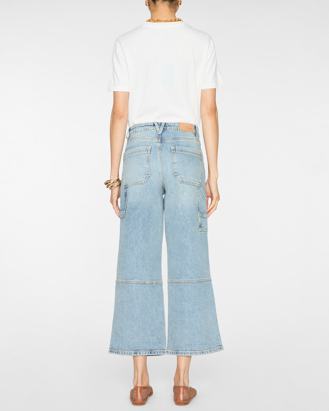 RAILS Cotton Cashmere Short Sleeve Tee in White