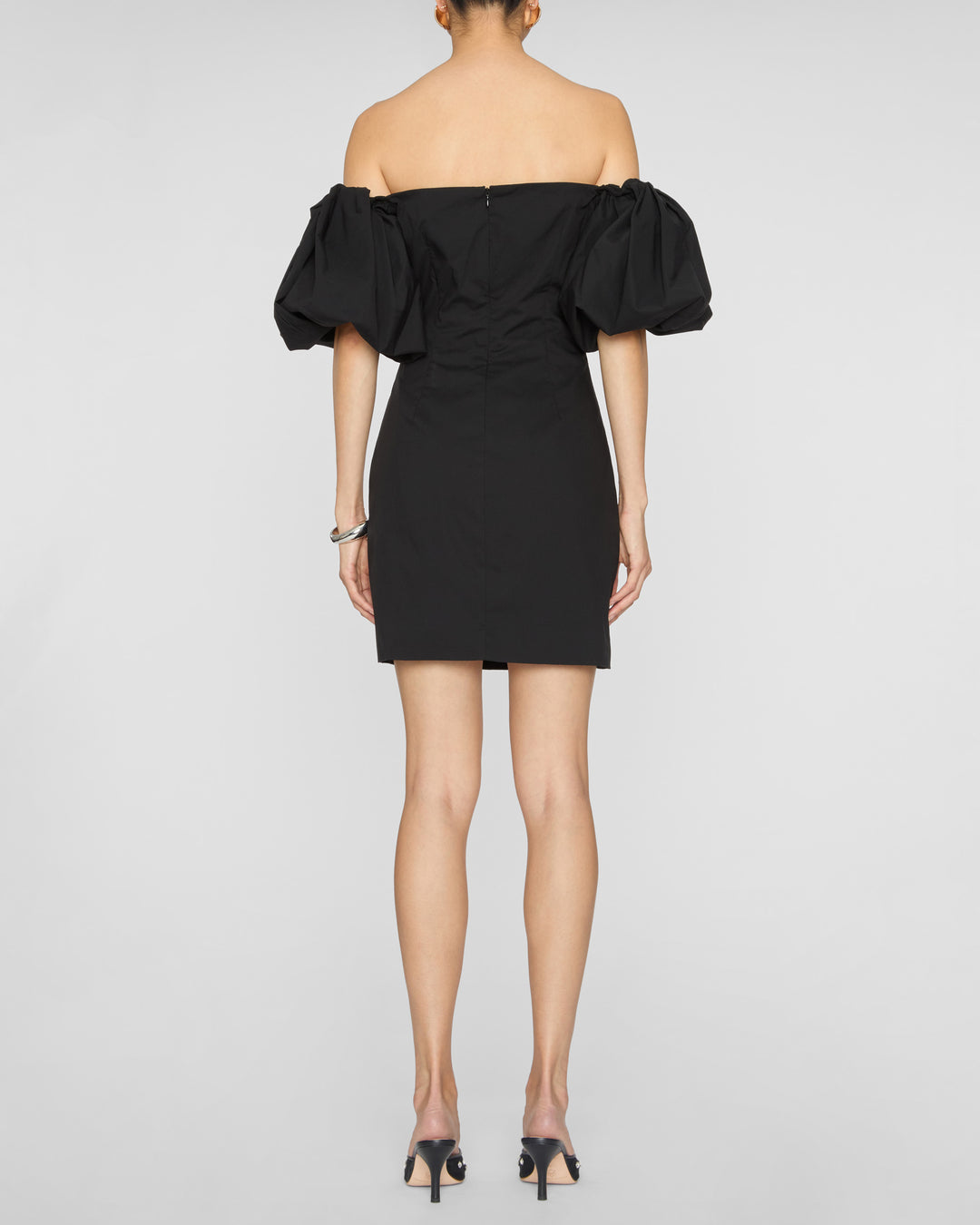 CAROLINE CONSTAS Rebekah Bubble Sleeve Mini Dress