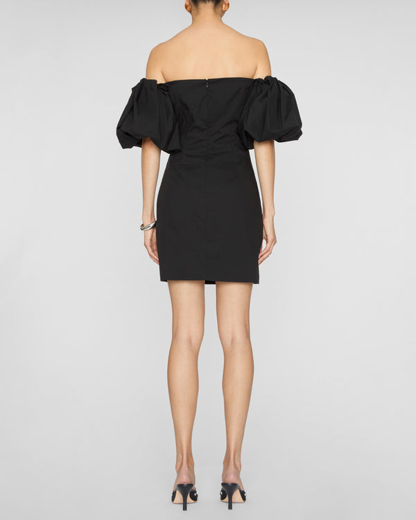 CAROLINE CONSTAS Rebekah Bubble Sleeve Mini Dress