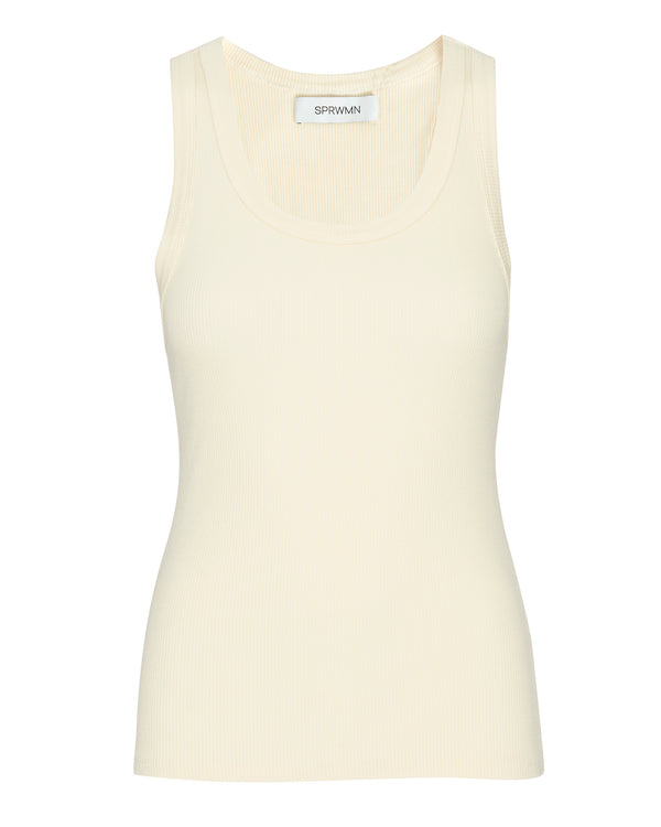 SPRWMN Rib Fitted Scoop Tank