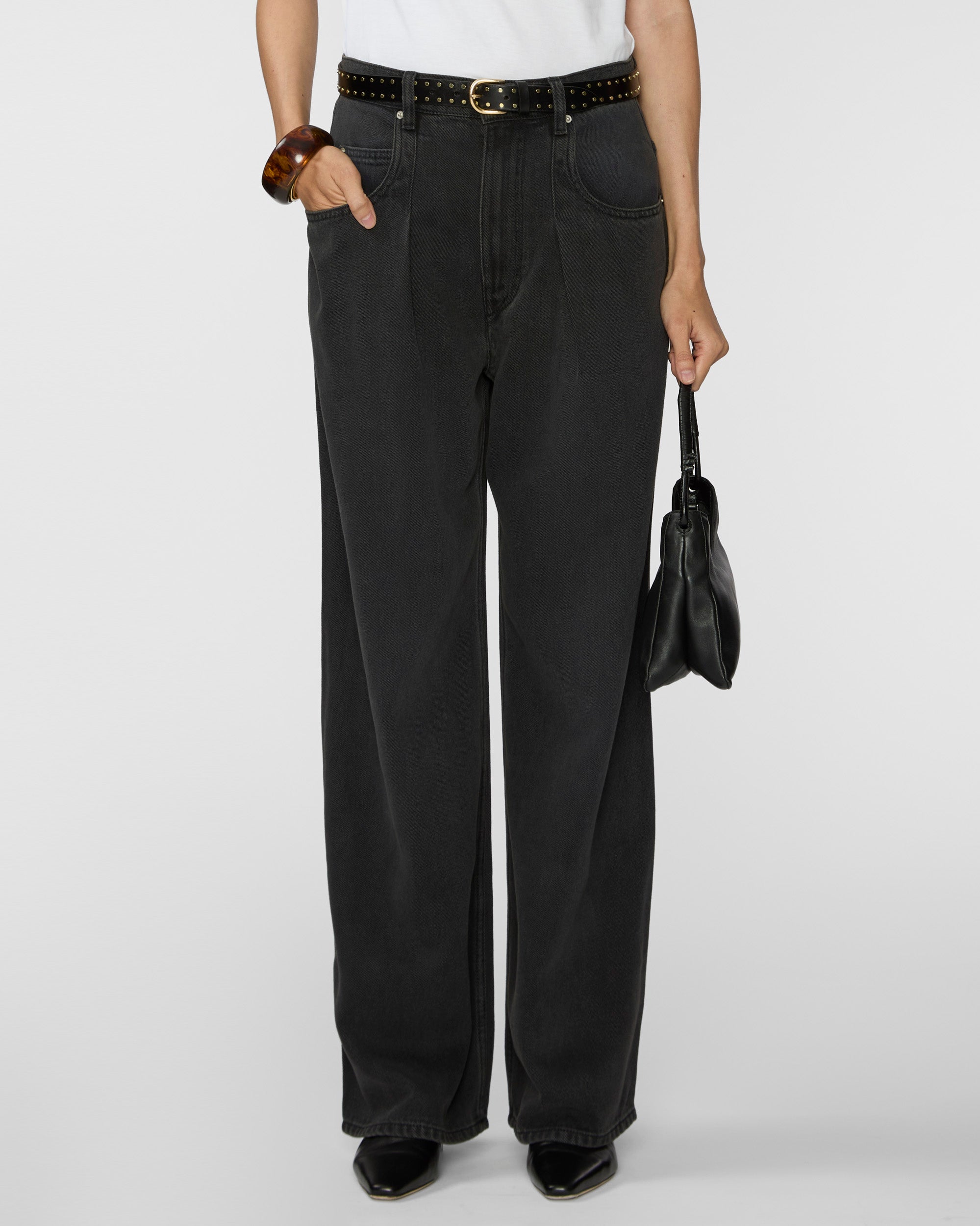 ISABEL MARANT ETOILE Rodayna Pants in Faded Black – Capsule Shop
