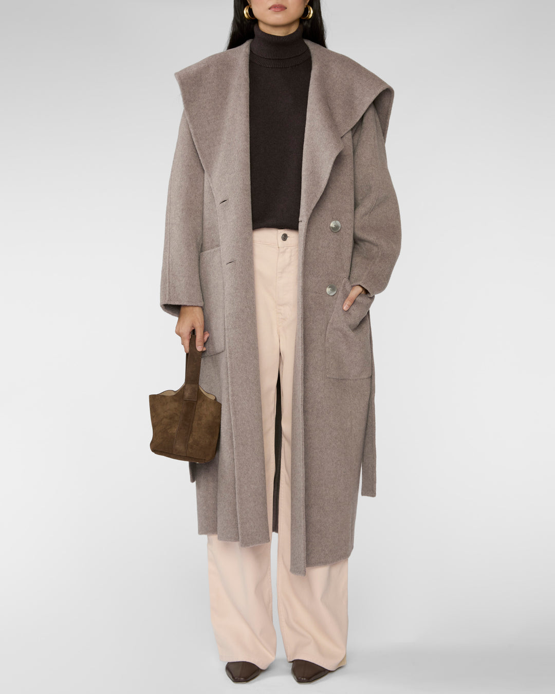 Ulla Johnson Rory Wool Coat Dove Melange