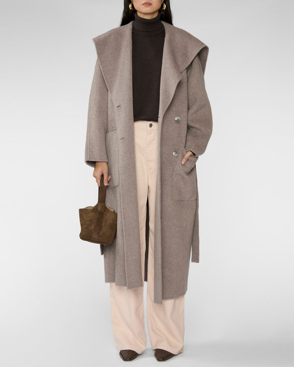 Ulla Johnson Rory Wool Coat Dove Melange