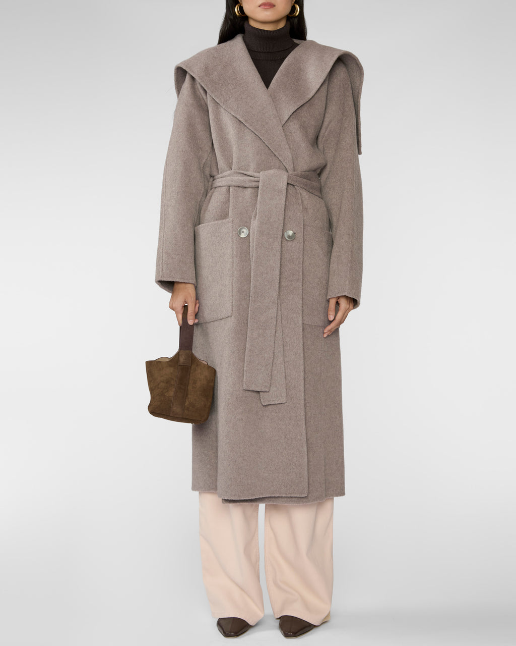 Ulla Johnson Rory Wool Coat Dove Melange