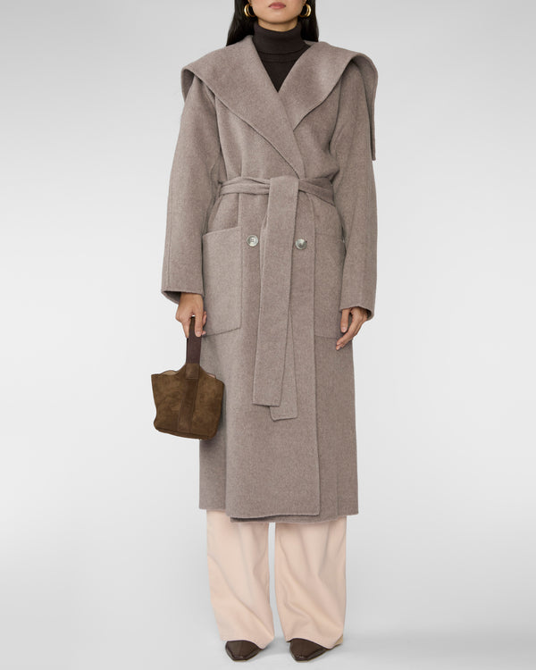 Ulla Johnson Rory Wool Coat Dove Melange
