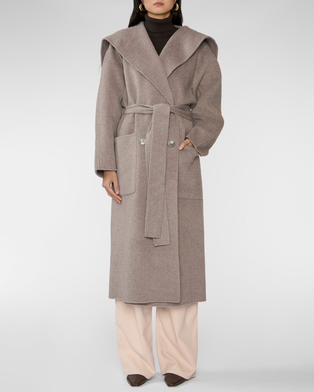 Ulla Johnson Rory Wool Coat Dove Melange