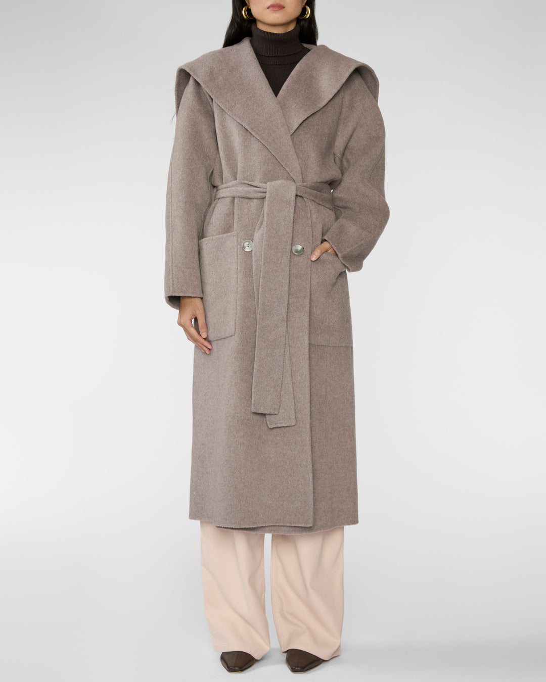 Ulla Johnson Rory Wool Coat Dove Melange