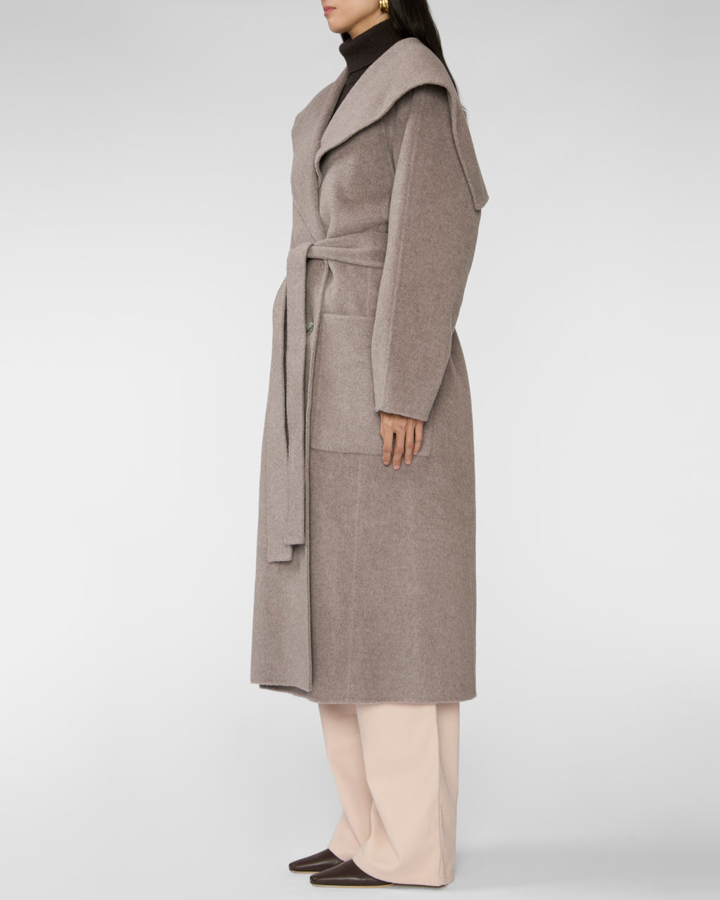Ulla Johnson Rory Wool Coat Dove Melange