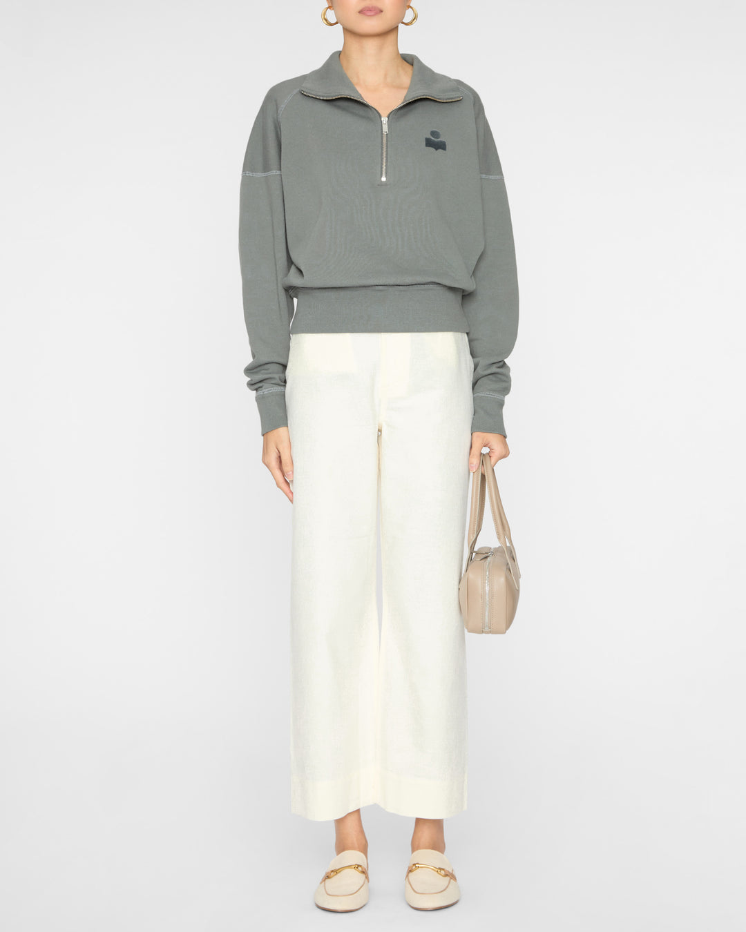 ISABEL MARANT ETOILE Ross Sweatshirt in Slate