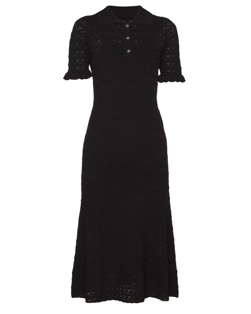 SEA Rue Knit Short Sleeve Midi Dress