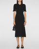 SEA Rue Knit Short Sleeve Midi Dress