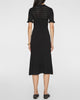 SEA Rue Knit Short Sleeve Midi Dress