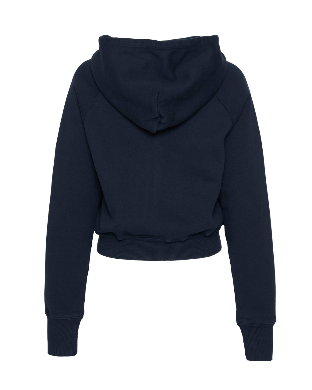 Shrunken Raglan Hoodie in Navy
