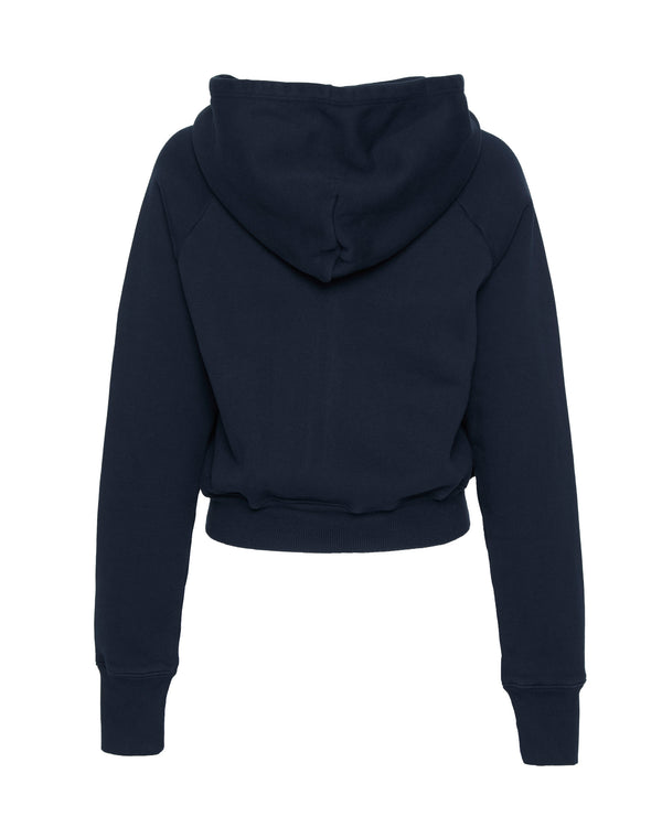 SPRWMN Shrunken Raglan Hoodie in Navy