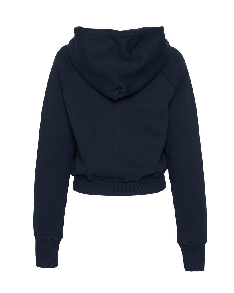 SPRWMN Shrunken Raglan Hoodie in Navy