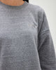 Small Logo Sweatshirt in Dark Heather Grey